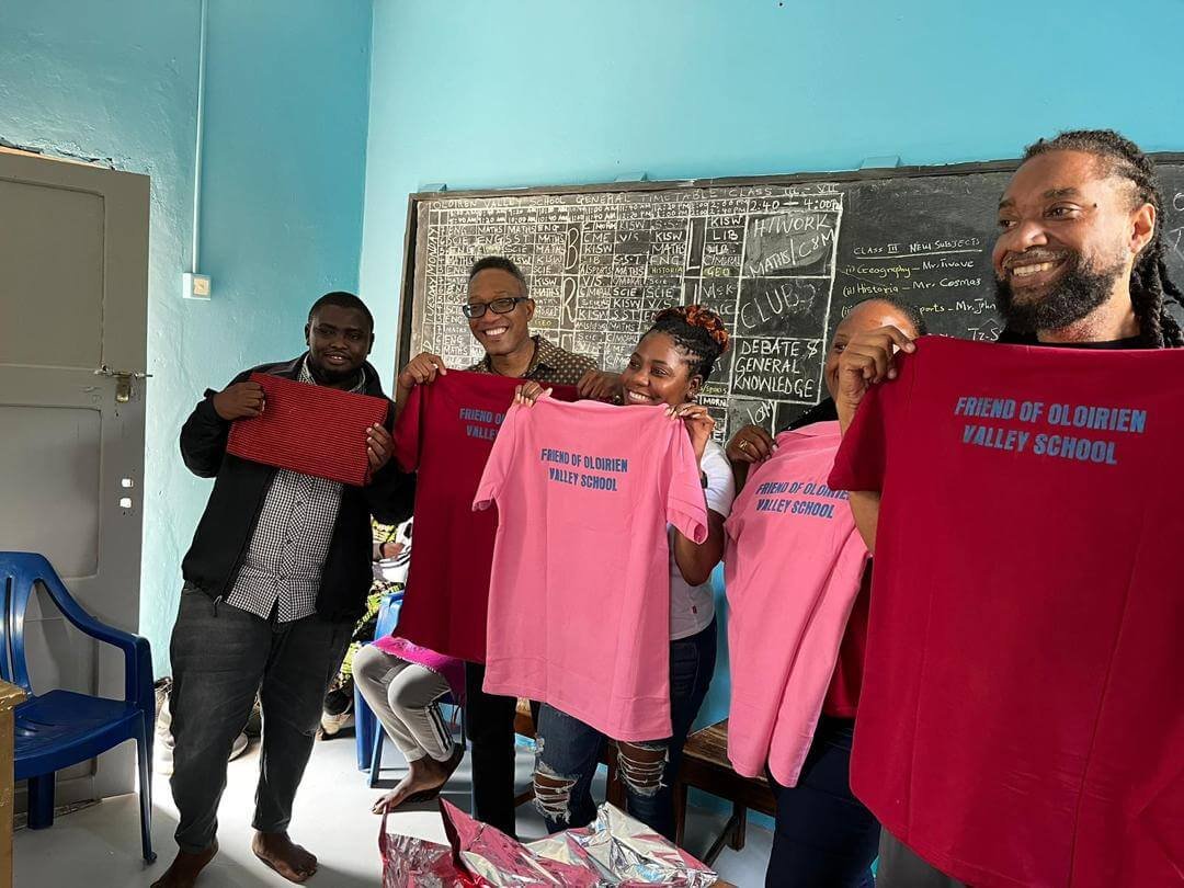 School T-shirts prepared for the students of Olorien Valley School